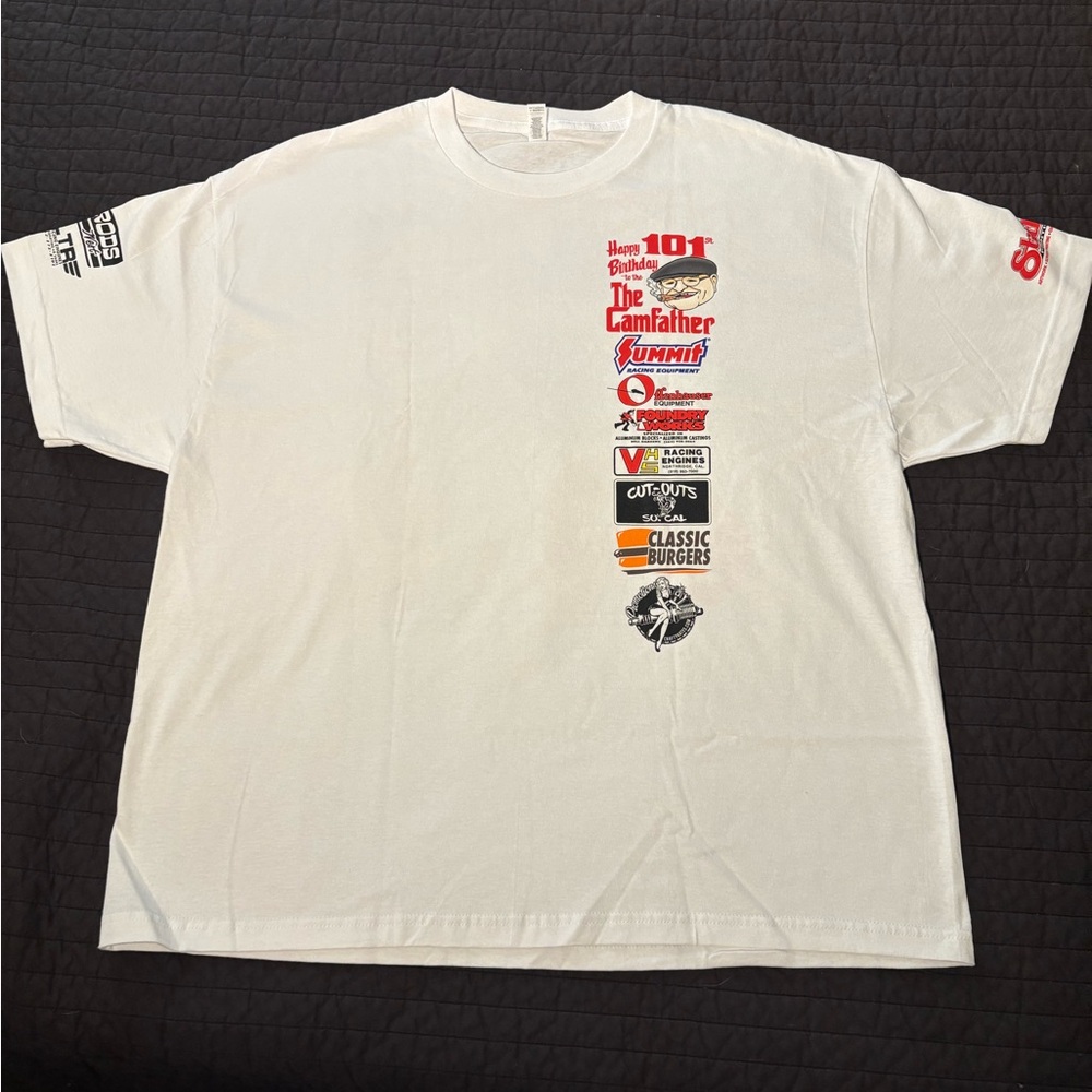 Isky Cams 101st Birthday “The Camfather” Hot Rod T-Shirt Limited Edition Sixe 2X
